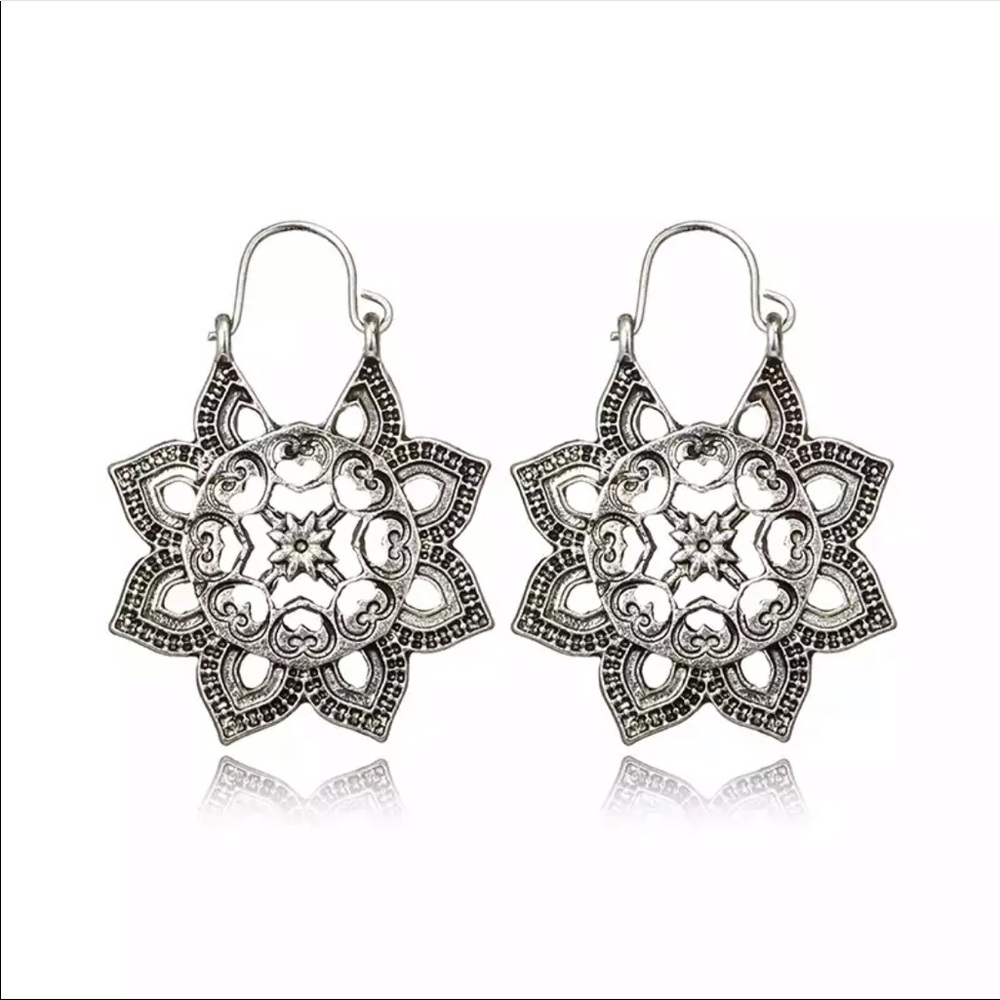 • Stephanie • Boho Mandala Earrings - Picture 3 of 5